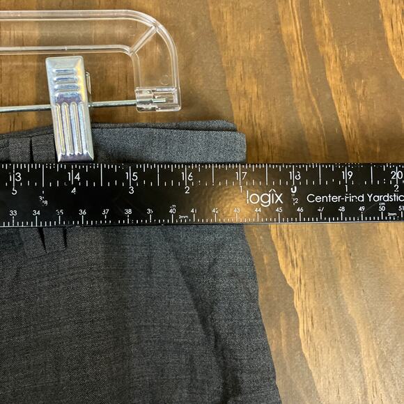 Banana Republic Womens Pants Gray Jackson Fit Wool Blend Lined Stretch 12 - Picture 7 of 12